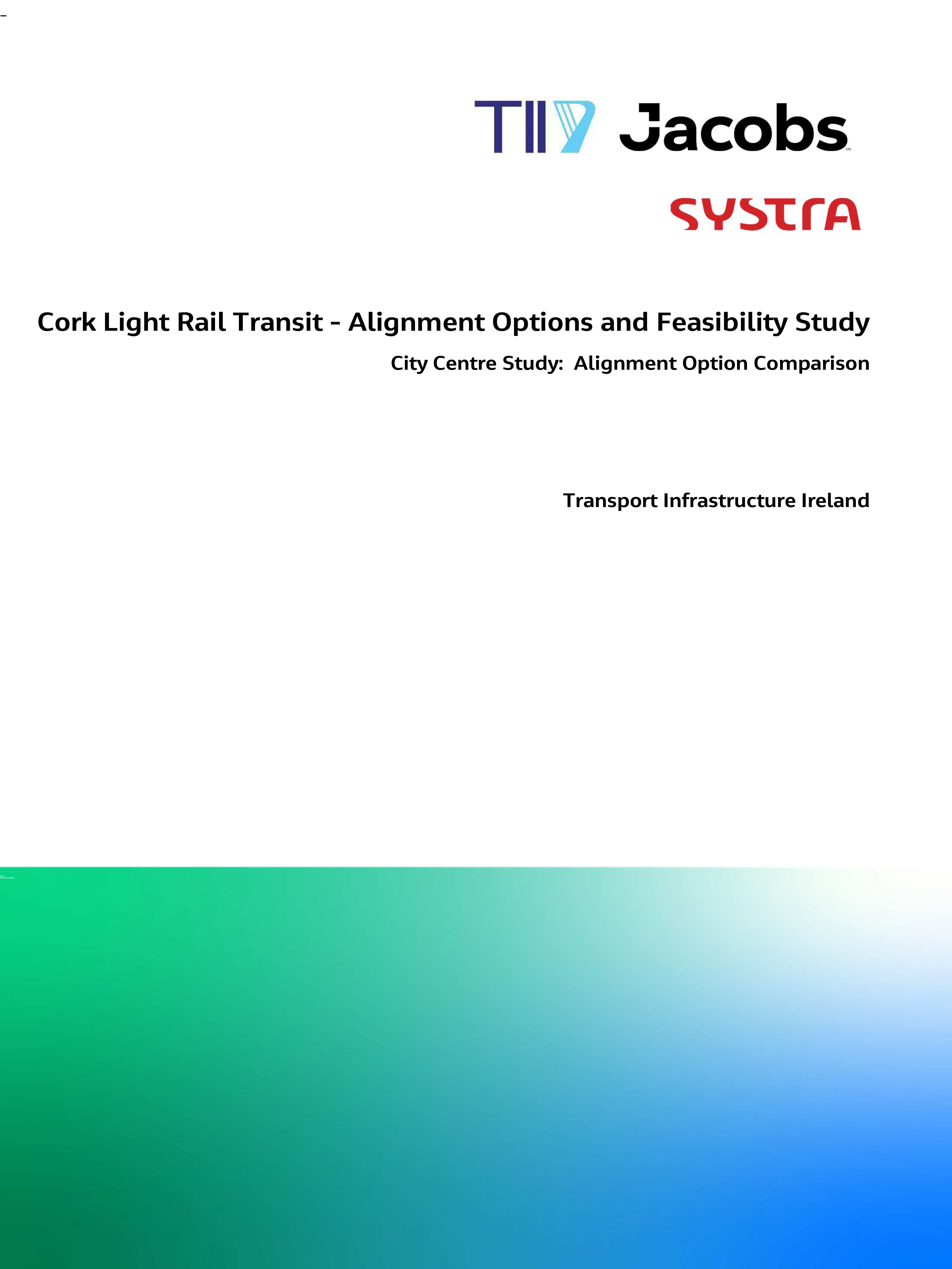 LUAS Cork City Centre alignment report document