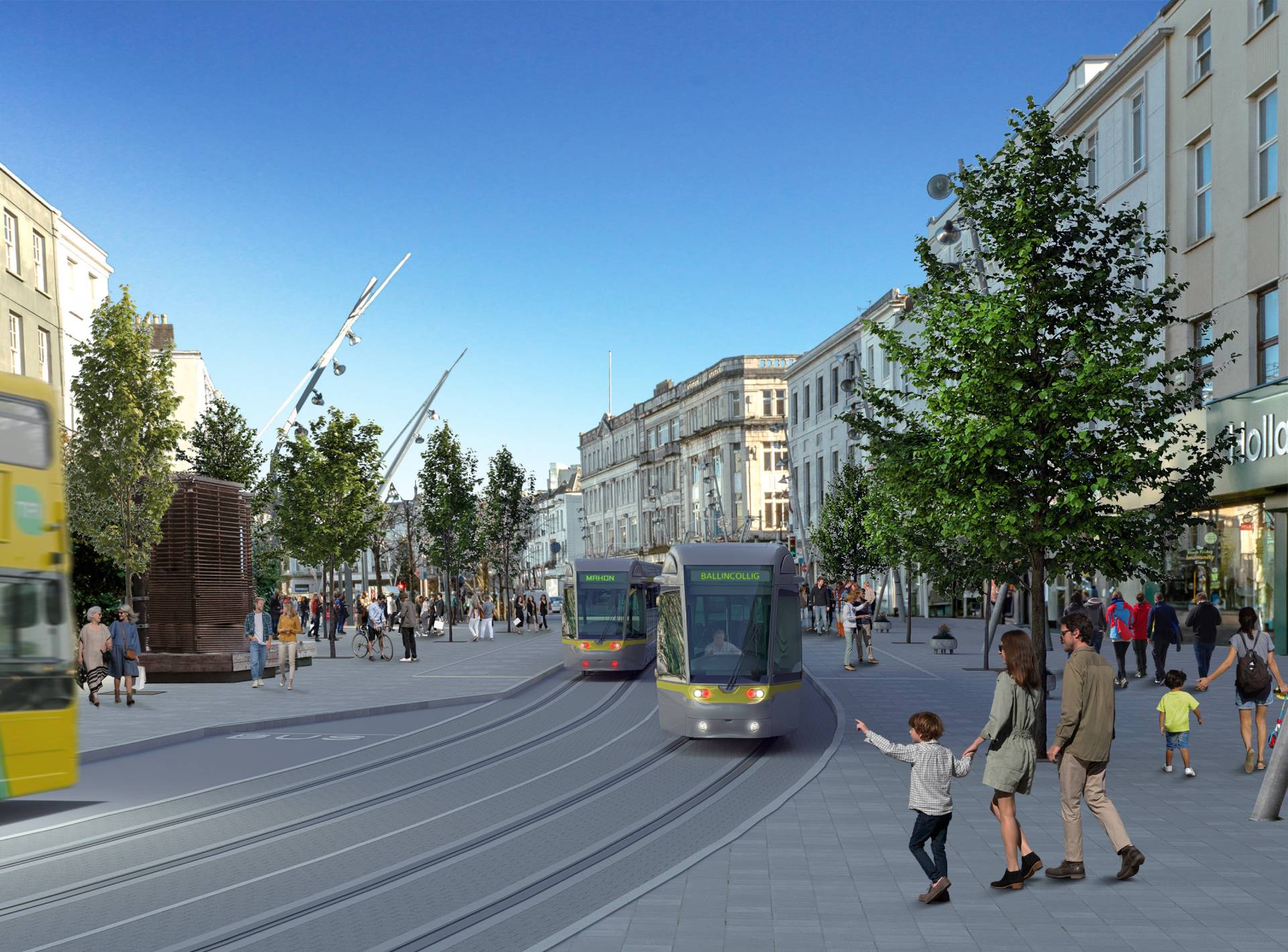 Image showing future Luas tram on St Patrick Street